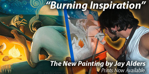 New Painting Released, “Burning Inspiration”
