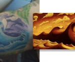 High and Mighty - Surf Art by Jay Alders