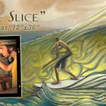 “Home Slice”, A Surf Painting by Jay Alders