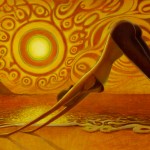 Downward Dog Yoga Art by Jay Alders