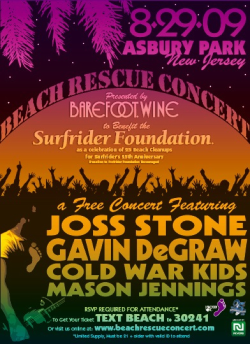 Beach Rescue Concert Surfrider Foundation