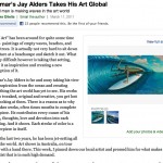 Jay Alders takes his art global