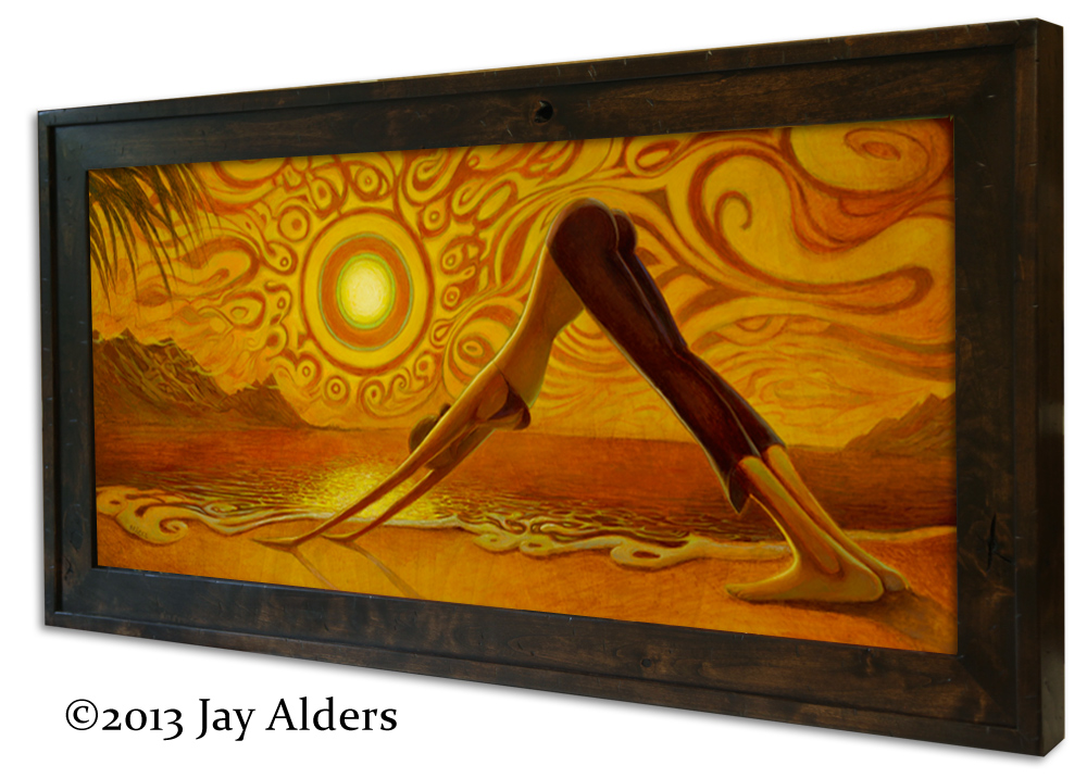 Yoga Art by Jay Alders- Pose: Downward Dog