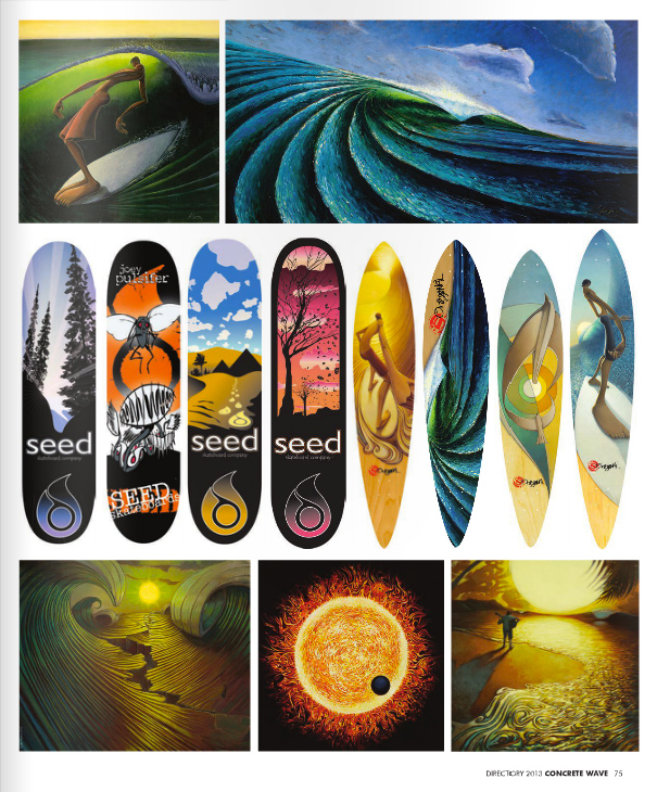 Skateboard artist Jay Alders in Concrete Wave Magazine