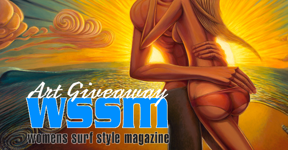 Womens Surf Magazine Art by Jay Alders