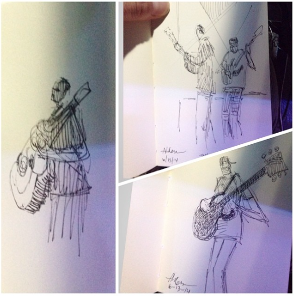 Sketches of Dave Matthews Band by Jay Alders