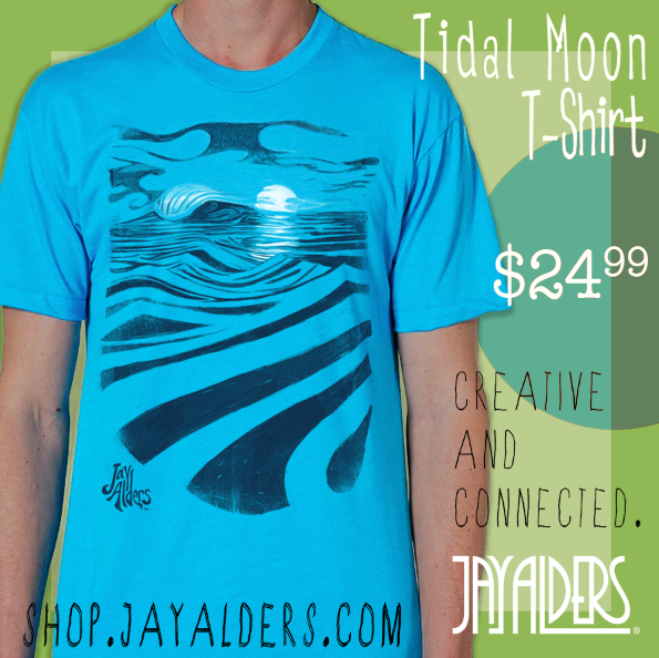 Tidal Moon Surf T_SHirt-Alders