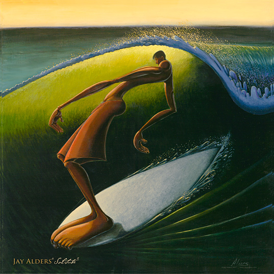 Solitube - Surf Art Poster by Jay Alders