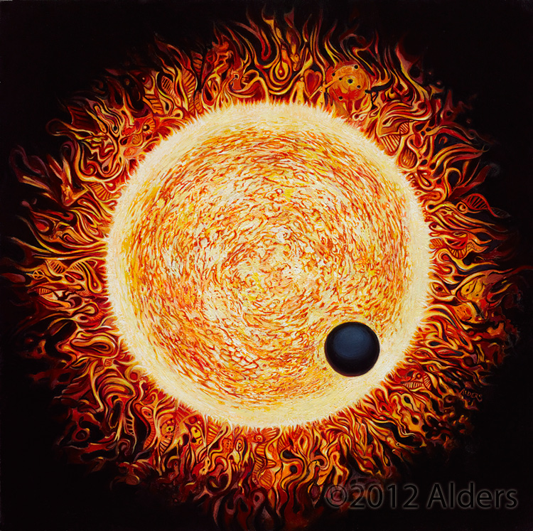 sun painting art