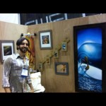 Jay Alders, surfer artist at Surf Expo 2012