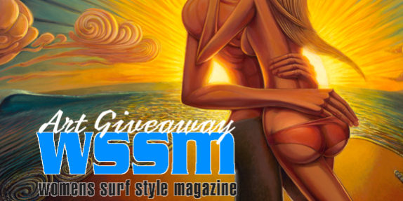 Womens Surf Magazine Art by Jay Alders