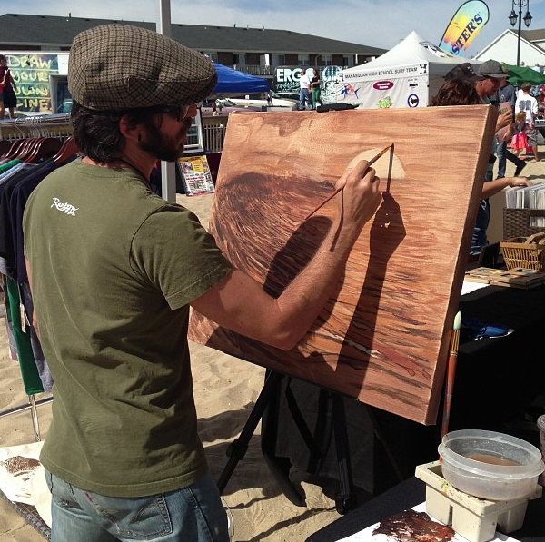 Jay Alders Live Painting at 2013 Belmar Pro