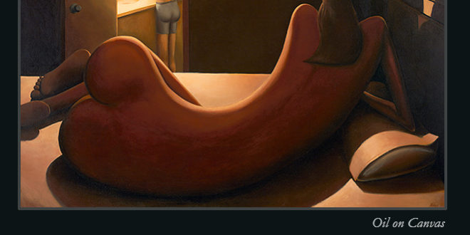 BackToMe-sq-promo Back to me- Surrealist Oil Painting by Jay Alders