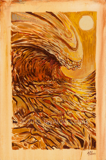 Lua Wave - Limited Edition Surf Art Prints Released - The Art of Jay Alders