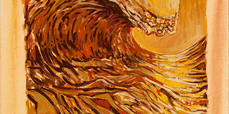 Lua Wave, surf art by Jay Alders