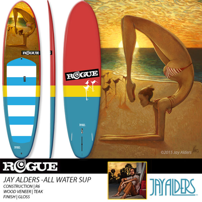Yoga Art SUP by Jay Alders and Rogue SUP
