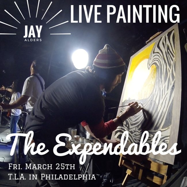 expendables live painting jay alders