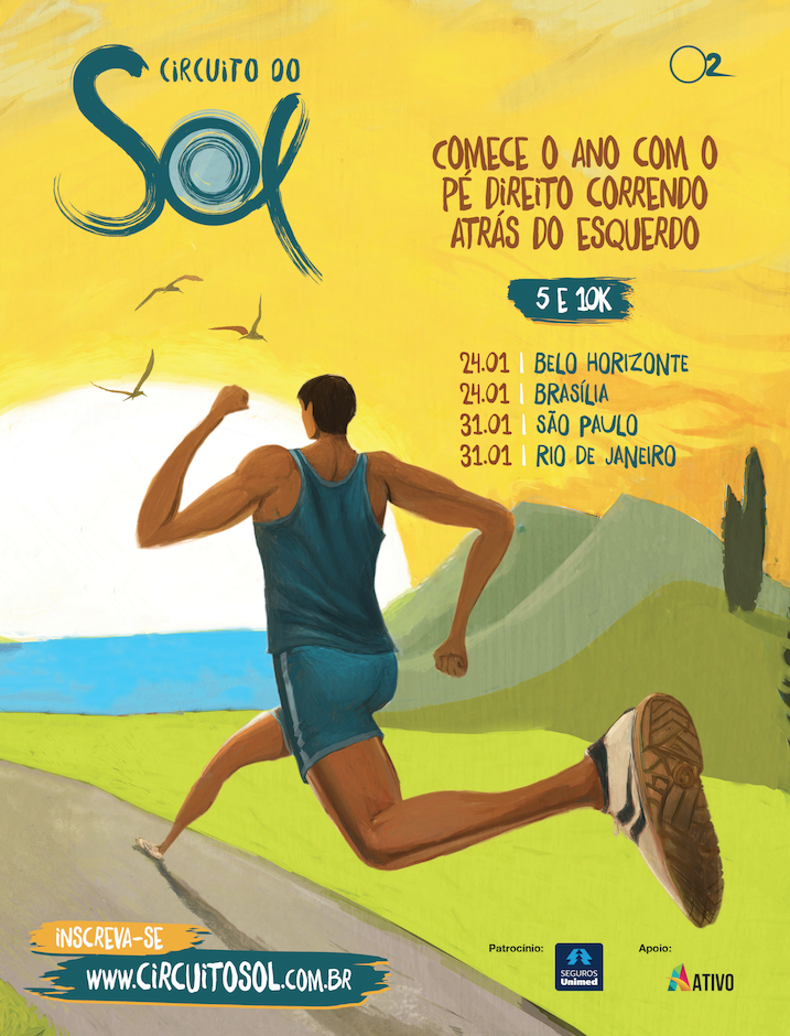 Circuito Do Sol 2015 - Runner Art Poster