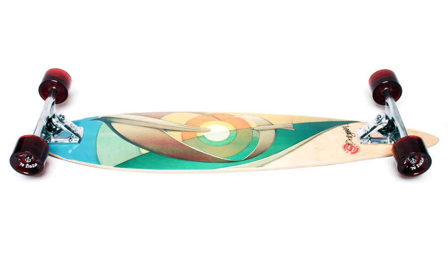 Love Birds Longboard Skateboard