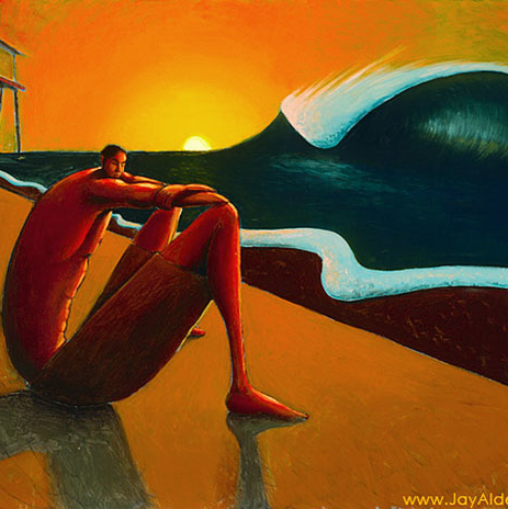 Anxious Contentment - Belmar Fishing Pier Painting