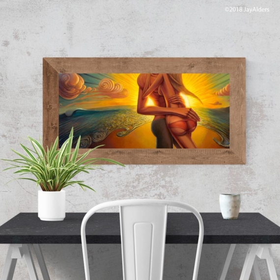 Jay Alders romantic beach art - Beaming with abundance