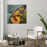 Bend in the Road - Archival Museum Quality Print Acoustic Guitar