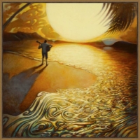 Sea Zen of Tranquility - Giclée Art Print - Acoustic musician on a