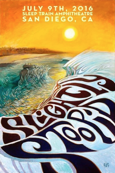 Slightly Stoopid Art for San Diego Ocean Cliffs Jay Alders