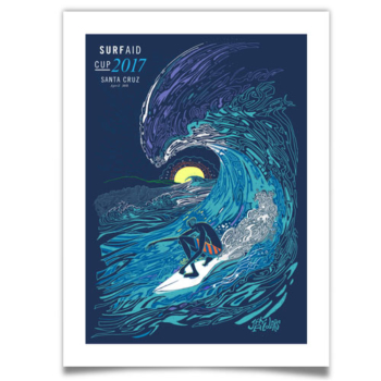 Surf Aid Santa Cruz 2017 Art Print