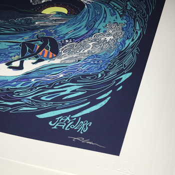 Surf Aid Cup - Santa Cruz April 30 2017 Official Art Print Jay Alders