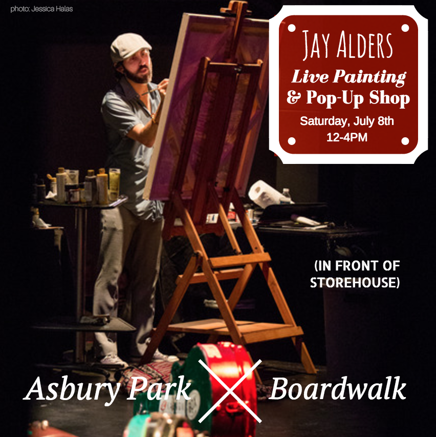 Asbury Park - Jay Alders Live Painting on the Boardwalk