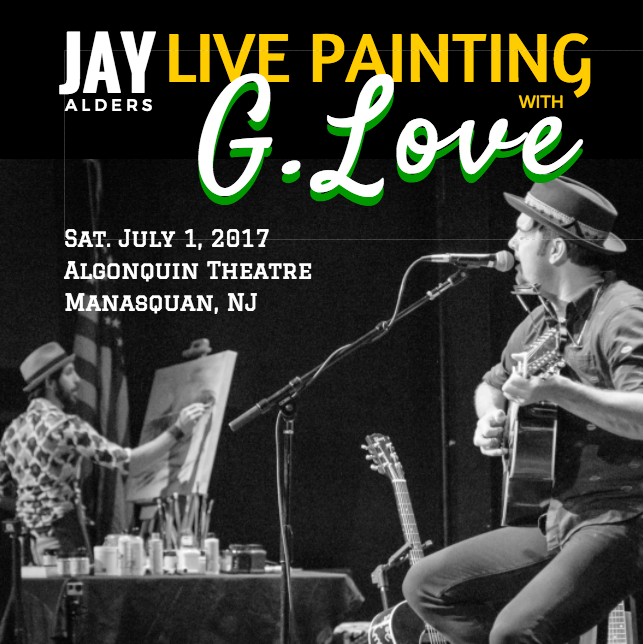 G Love Jay Alders Live Painting Manasquan NJ July 1 2017