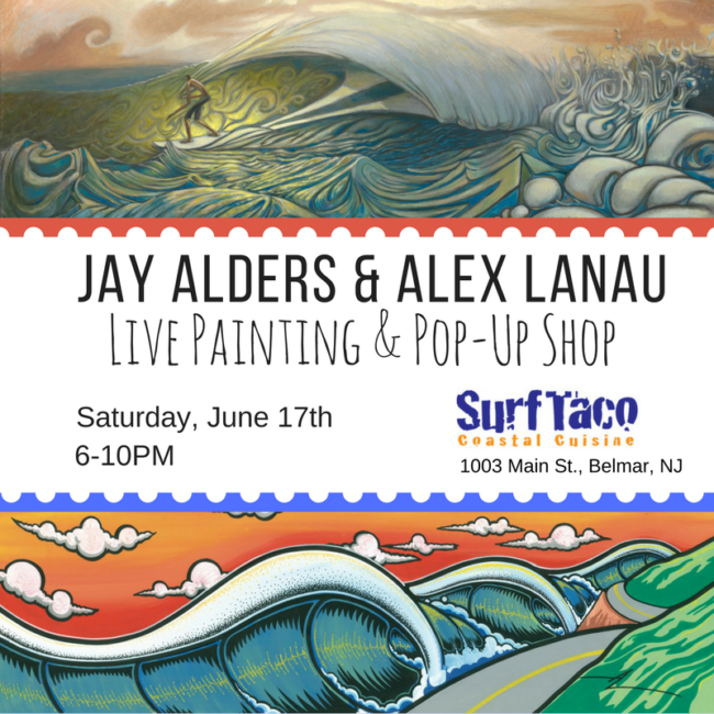 Surf Taco artist Jay Alders and Alex Lanuau