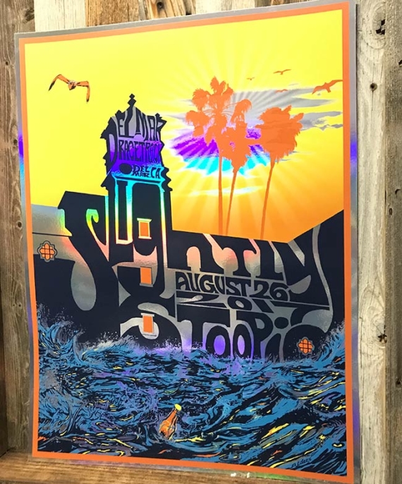 Slightly Stoopid Poster Del Mar Foil