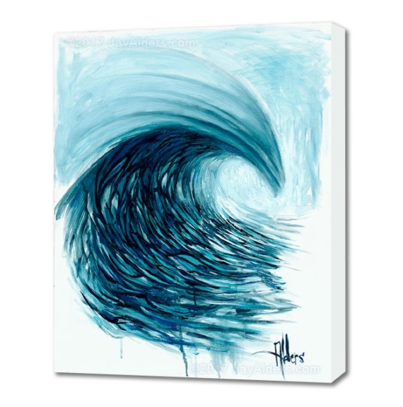 Wave of Blues - Ocean Wave Art by Jay Alders