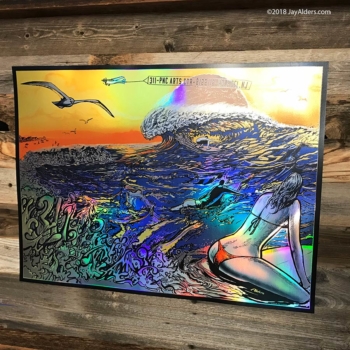 311 Foil Surf Art Poster Holmdel NJ 8-22-18 Alders