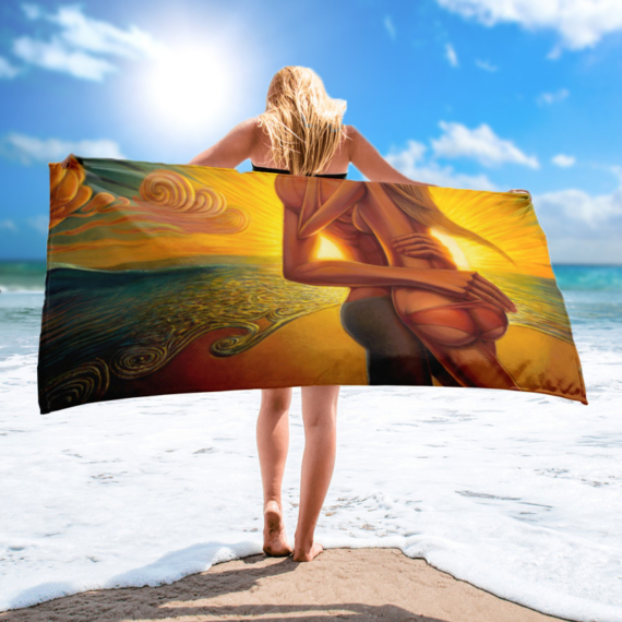 Beaming with Abundance - Beach Towel - Image 2