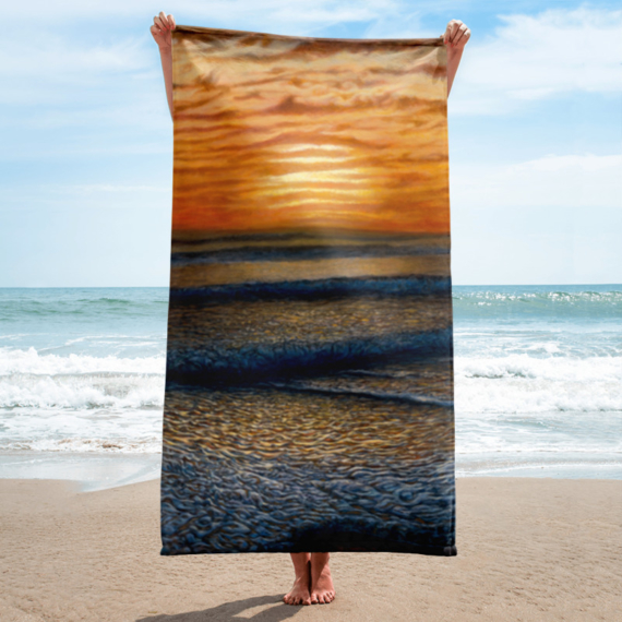 ripple effect beach art towel by jay alders