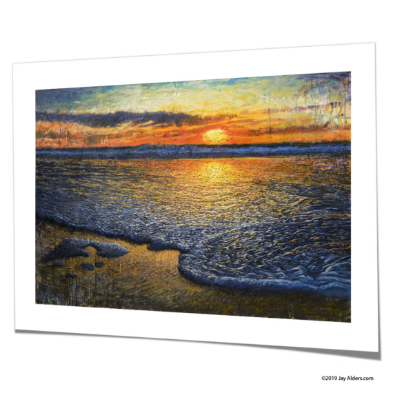 Sea Quell - Sunrise/Sunset Beach Art by Jay Alders