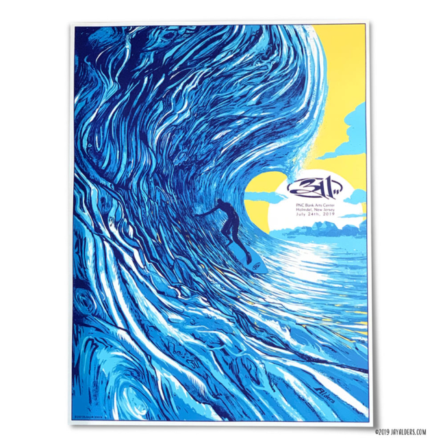 311 Artist Proof 7-24-2019 Surf inspired print by Jay Alders