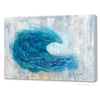 Coastal ocean wave painting giclée print