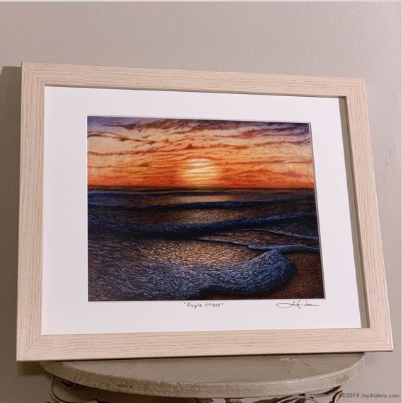 Ocean surf art framed print by Jay Alders