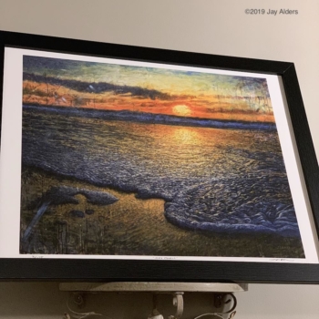 sea quell - surf art framed print