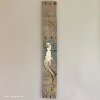 Seagull art painting by Jay Alders