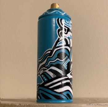 custom painted spray can