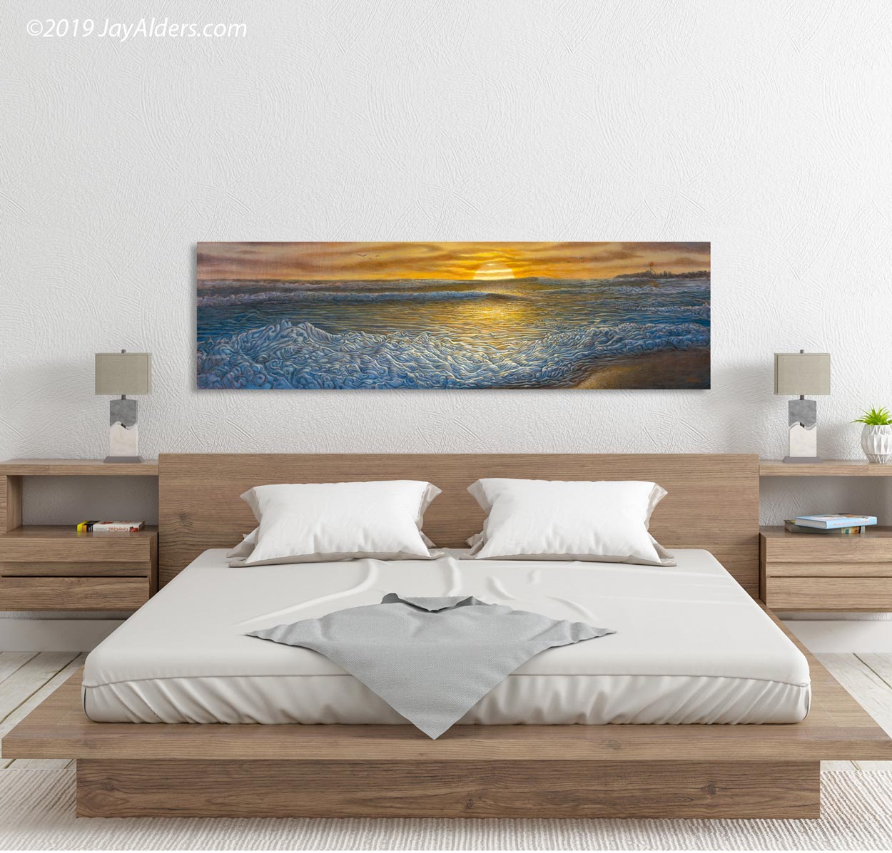 Fall Swell At The Inlet - Contemporary Surf Ocean Print of Manasquan NJ