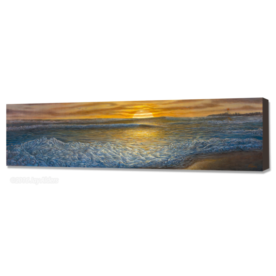 Fall Swell At The Inlet - Modern Surf Art Print of Manasquan NJ