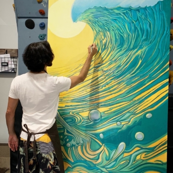 Sea Hear Now Surf Art by Surfer artist Jay Alders