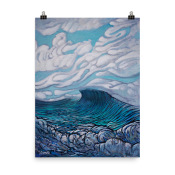 Rising Up - Surf Art Poster print by Jay Alders