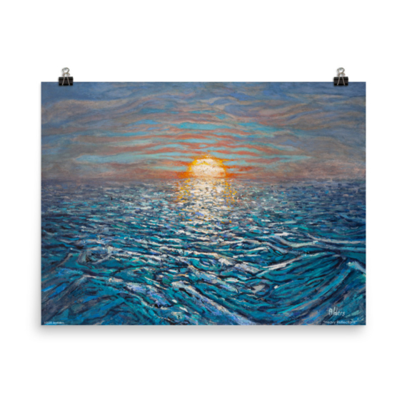 Heavy Reflections - Poster of contemporary Jay Alders Seascape